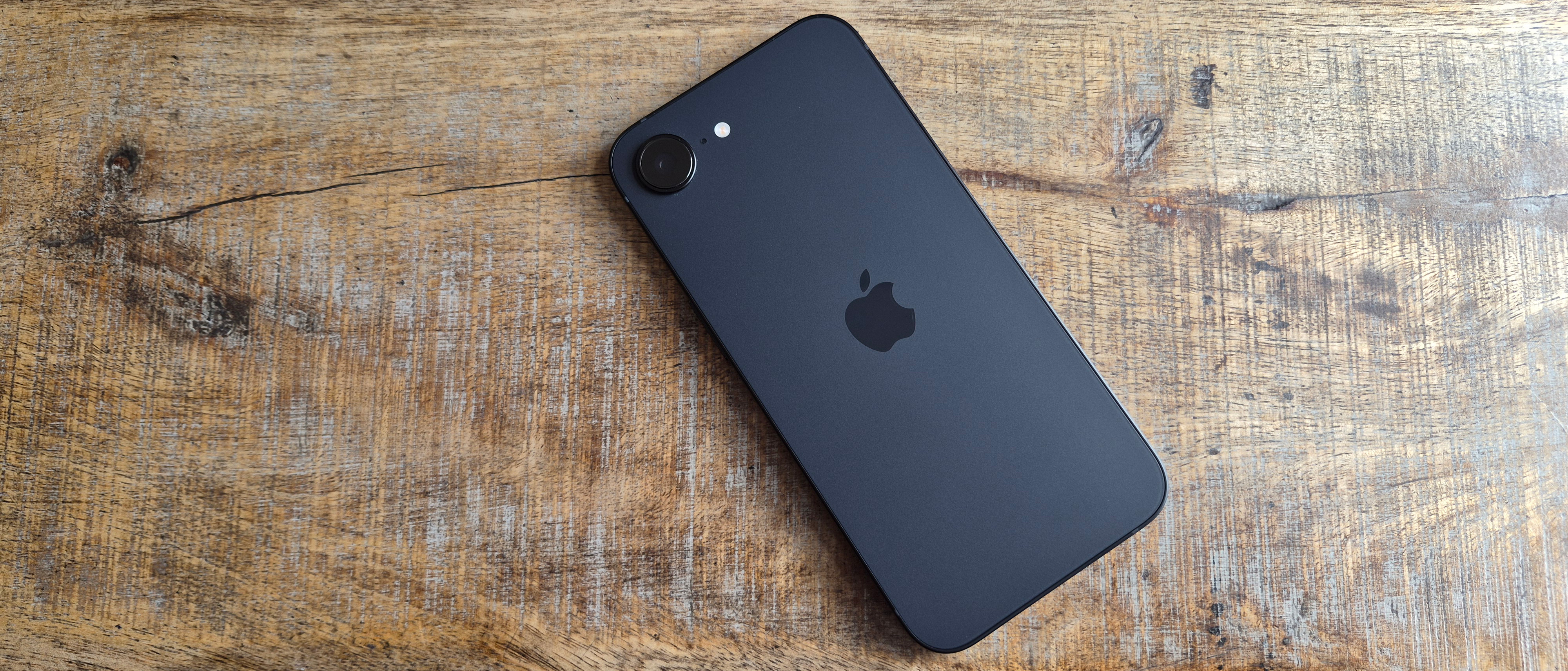 The Apple iPhone 17e on a desk