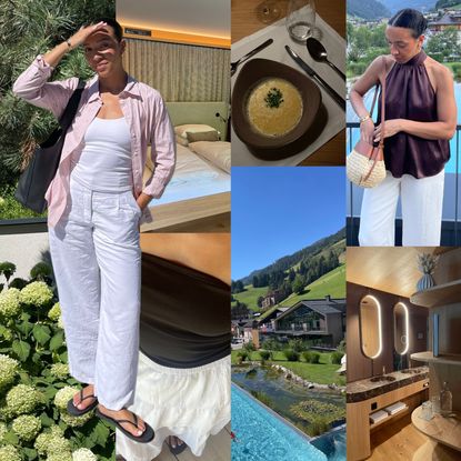 collage of Lauren Tappan in Austria