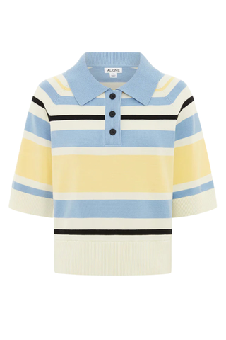 Emmet Striped Knitted Polo