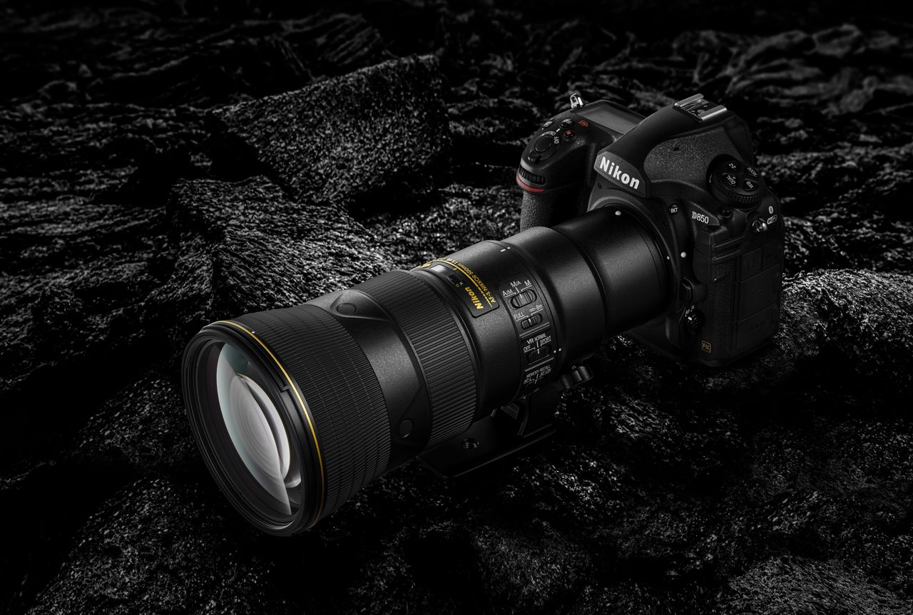 The 500mm f/5.6 lens on a Nikon D850