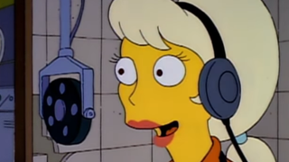 Lurleen Lumpkin in The Simpsons.