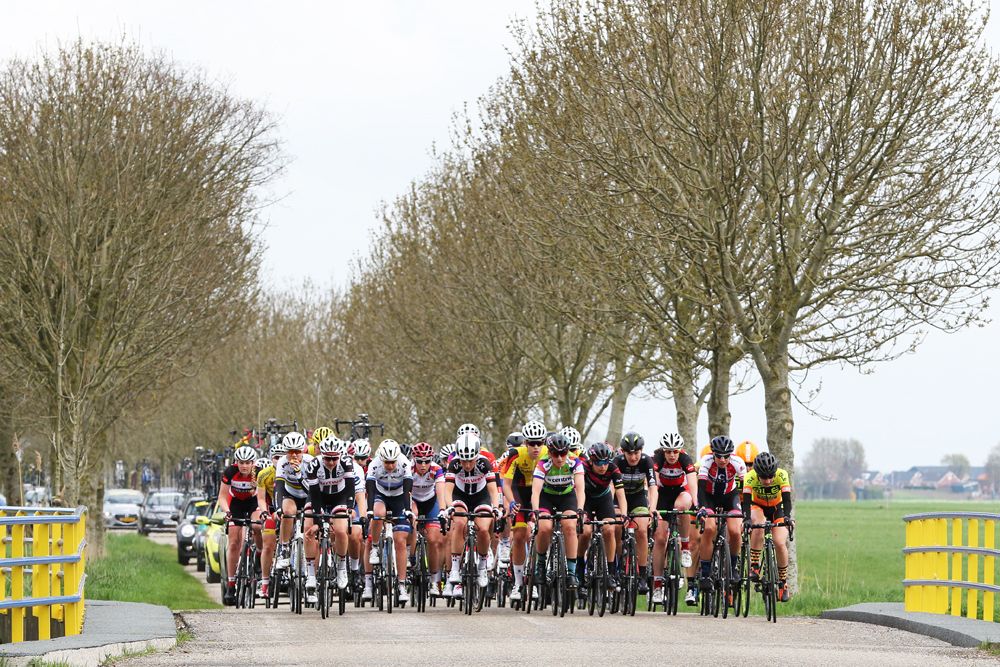 The peloton in action