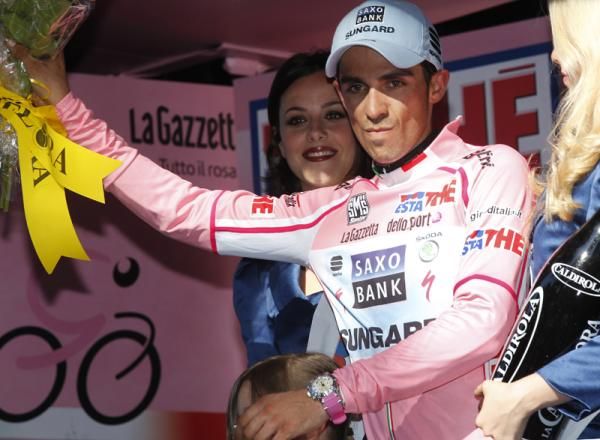 It looked like Contador was willing to lose pink for the time being