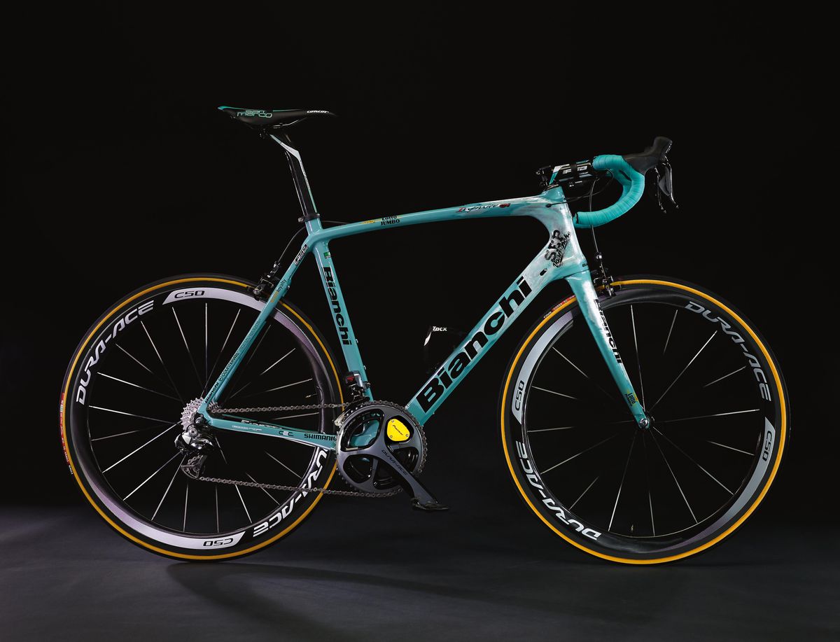 Sep Vanmarcke's special Bianchi Infinito CV for the Tour of Flanders