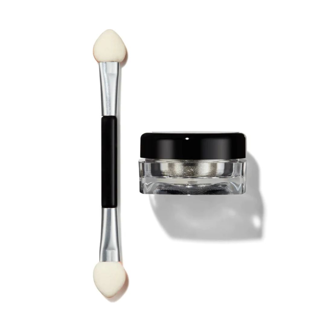 Chrome nails , 14 day mani chrome powder in silver