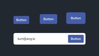 An example of button sizes in UI Design