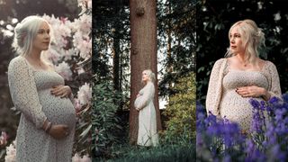 Set of images from a maternity shoot using the Sony A1
