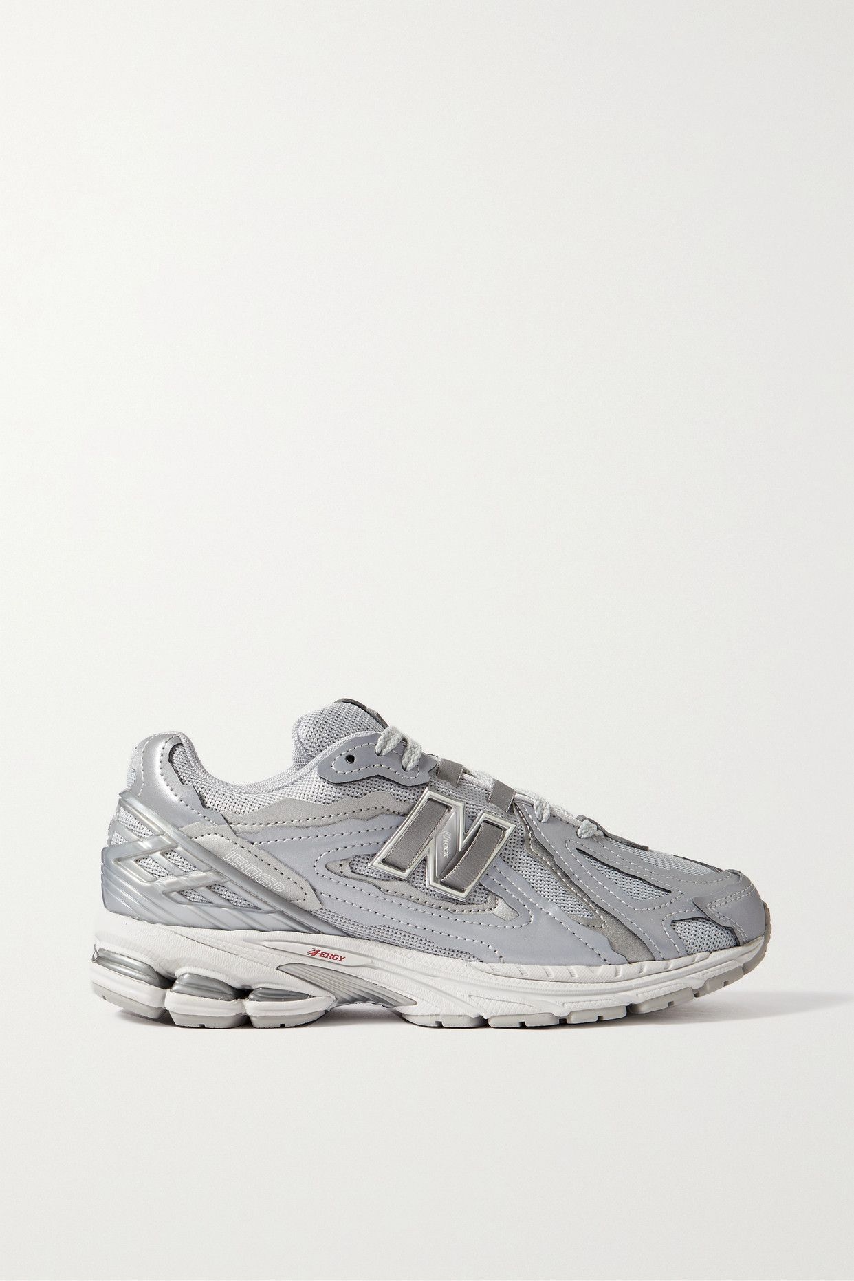 1906 Metallic Faux Leather-Trimmed Mesh Sneakers