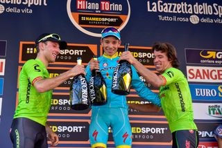 Woods, Lopez and Uran on the Milano-Torino podium