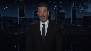 Jimmy Kimmel delivering his monologue on Jimmy Kimmel Live!