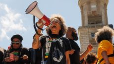 Protesters against Tennessee's new congressional map