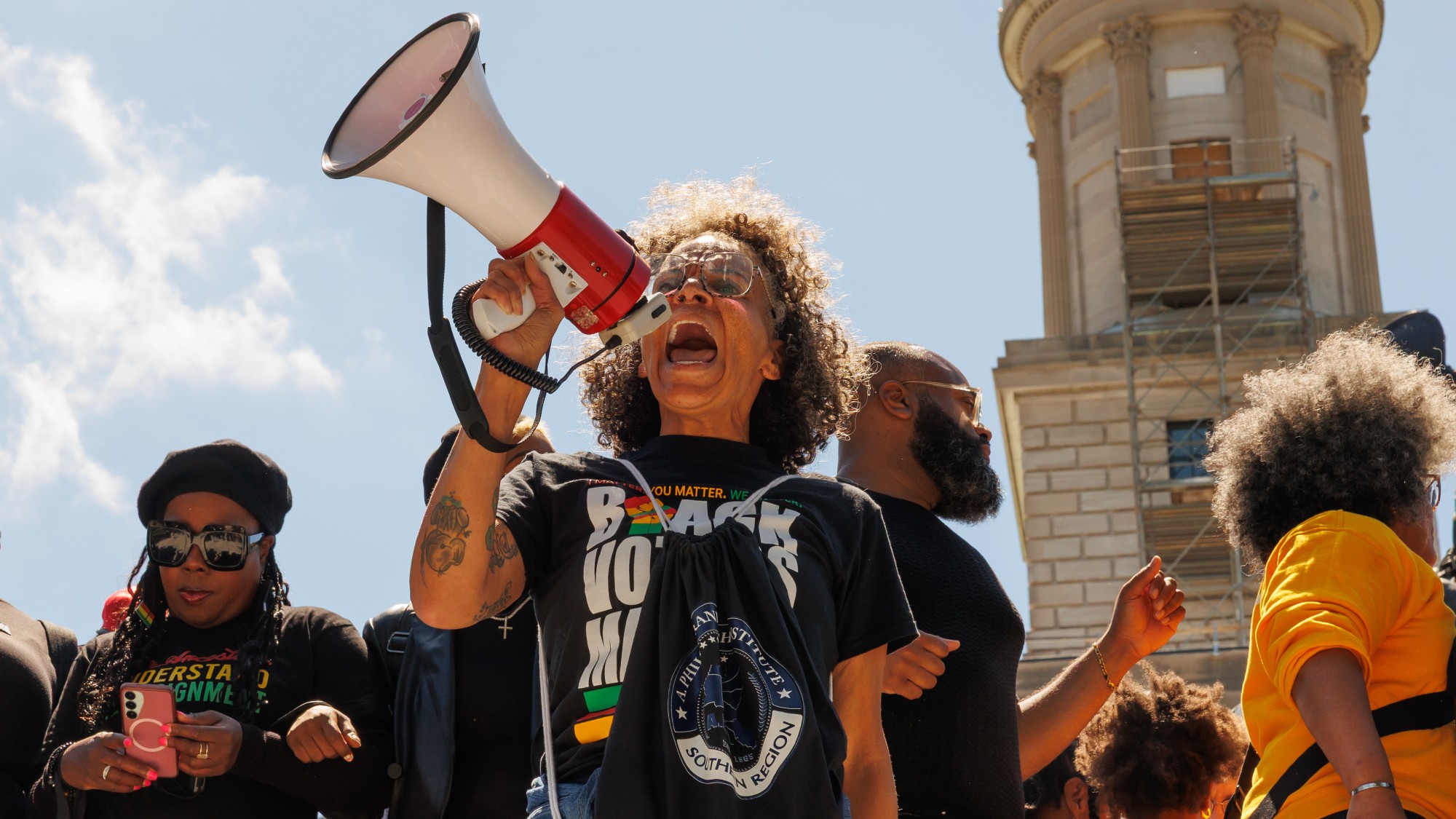 Protesters against Tennessee's new congressional map
