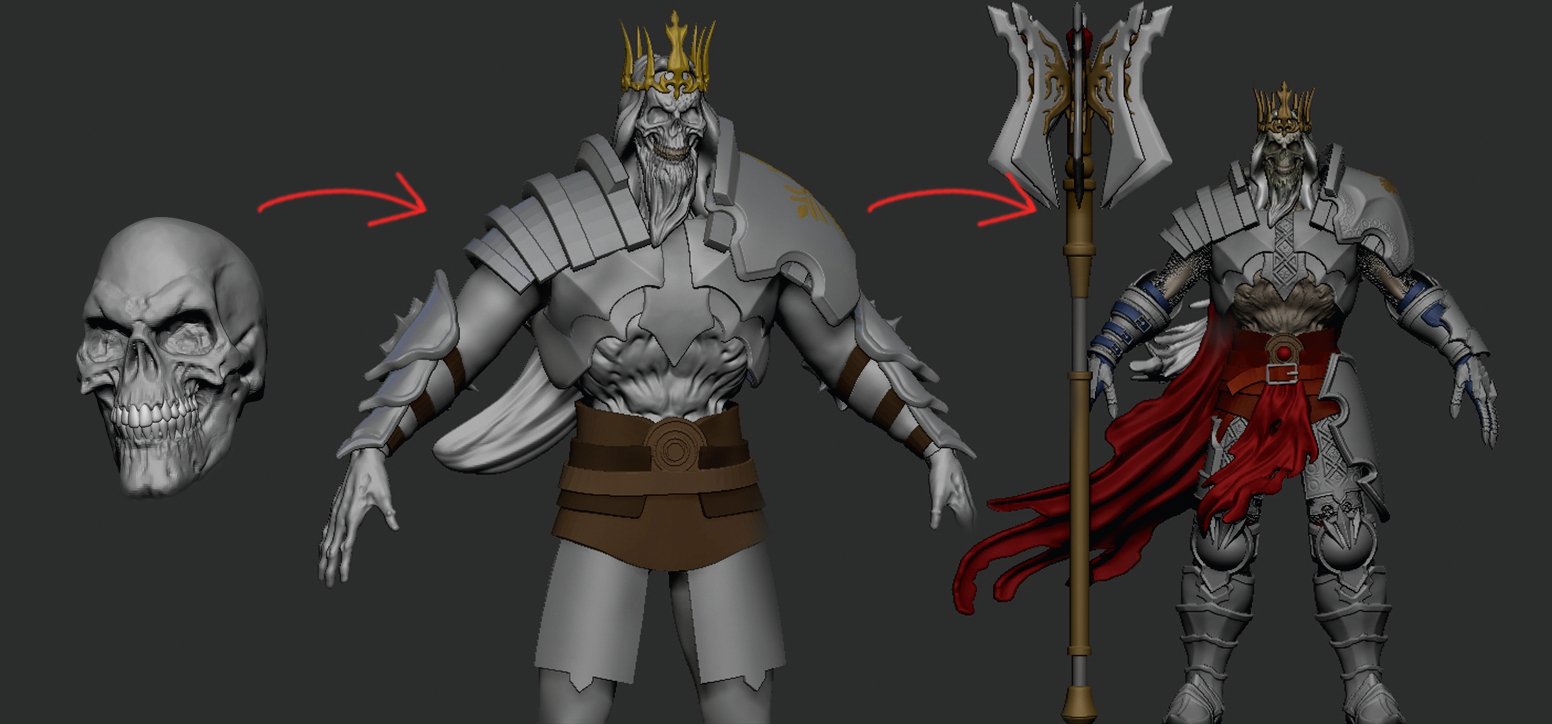 Alessandro Paladdino's tutorial to make a collectible 3D figurine of King Leoric