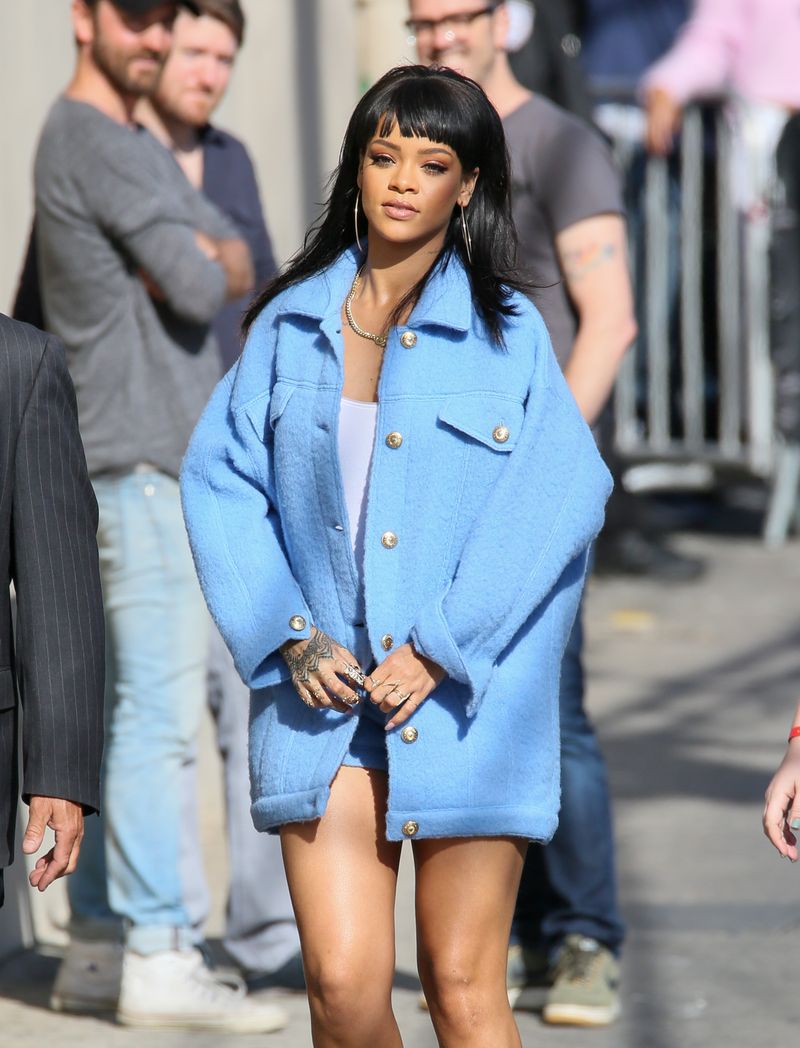 STREET STYLE CHIC  Varsity jacket outfit, Rihanna outfits, Rihanna style