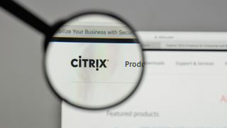 Citrix Systems logo on the website homepage