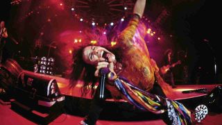 Aerosmith’s Steven Tyler performing onstage