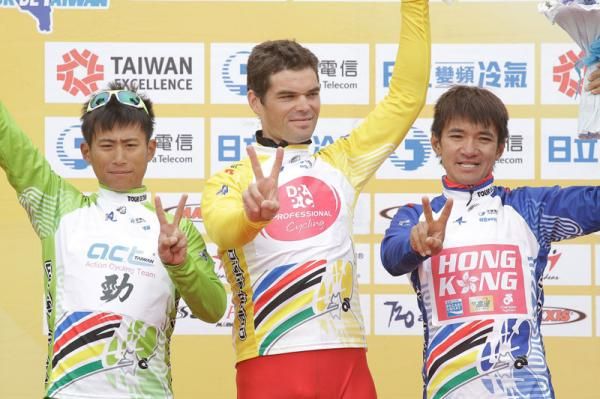 Two stages to go for points competition leader Feng Chun Kai, race leader Rhys Pollock and Best Asian rider Wang Kam Po