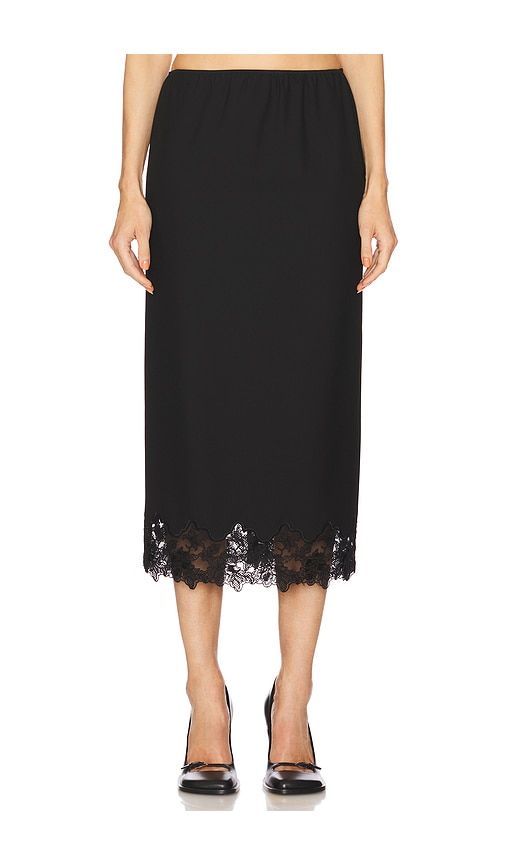 Suit Midi Skirt With Lace