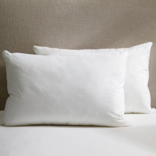 Comfort & Support Pillow Pair against a headboard.