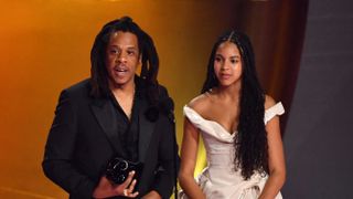 Jay-Z's speech at the Grammys with his daughter Blue Ivy