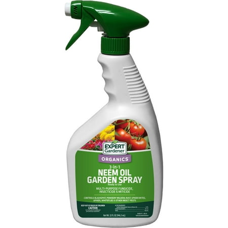 Expert Gardener Neem Oil Ready to Use Insecticide, Fungicide &amp;amp; Miticide, 32 Oz