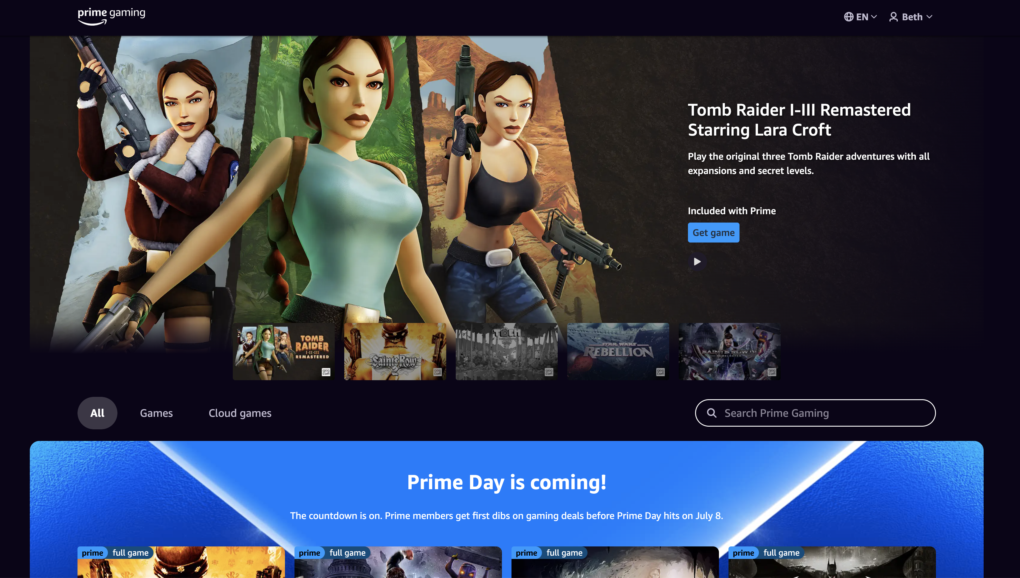 Amazon Prime Gaming