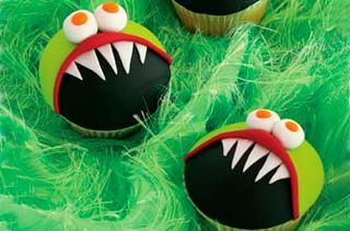 Easy Halloween cupcakes: Green monster cupcake recipe