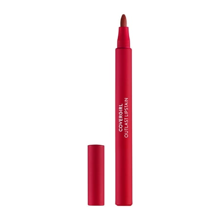 Covergirl Outlast Lipstain, 30 Iconic Ruby, Red, 0.05 Fl Oz