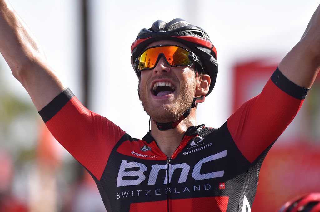 Jempy Drucker (BMC) celebrates his win