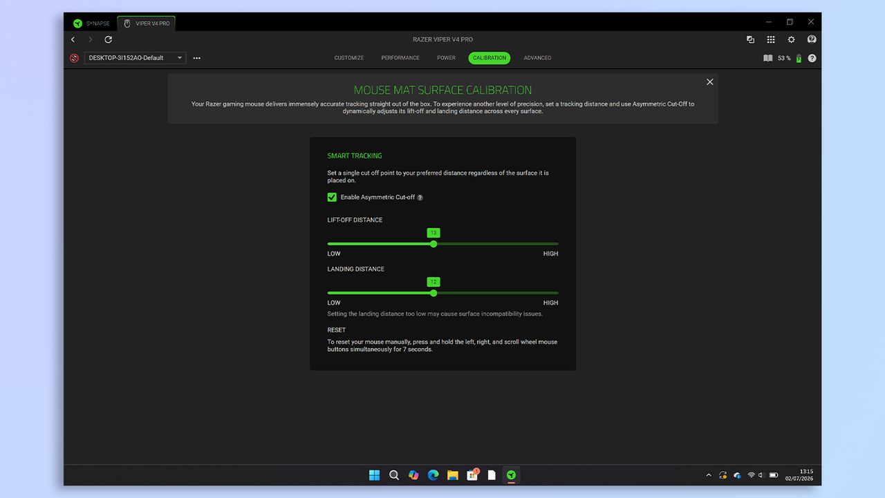 Razer Viper V4 Pro customization through Razer Synapse 4