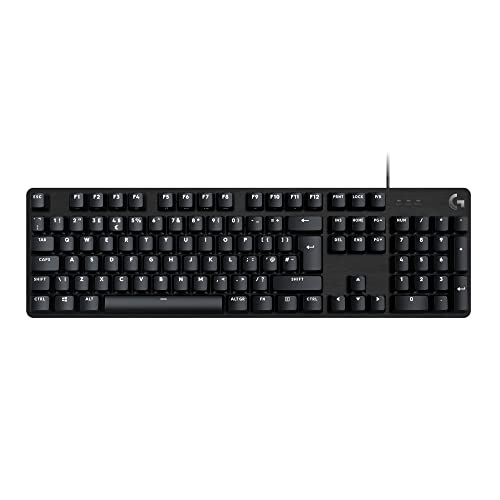 Logitech G G413 Se Full-Size Mechanical Gaming Keyboard - Backlit Keyboard With Tactile Mechanical Switches, Anti-Ghosting, Compatible With Windows, Macos, Qwerty Uk English Layout - Black