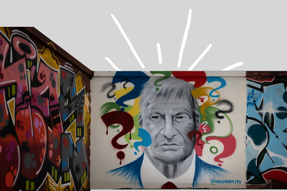 Mural of Sir David Amess, illustration for what does city status mean