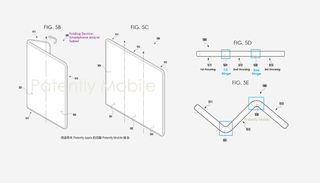 samsung tri fold foldable patent imagery