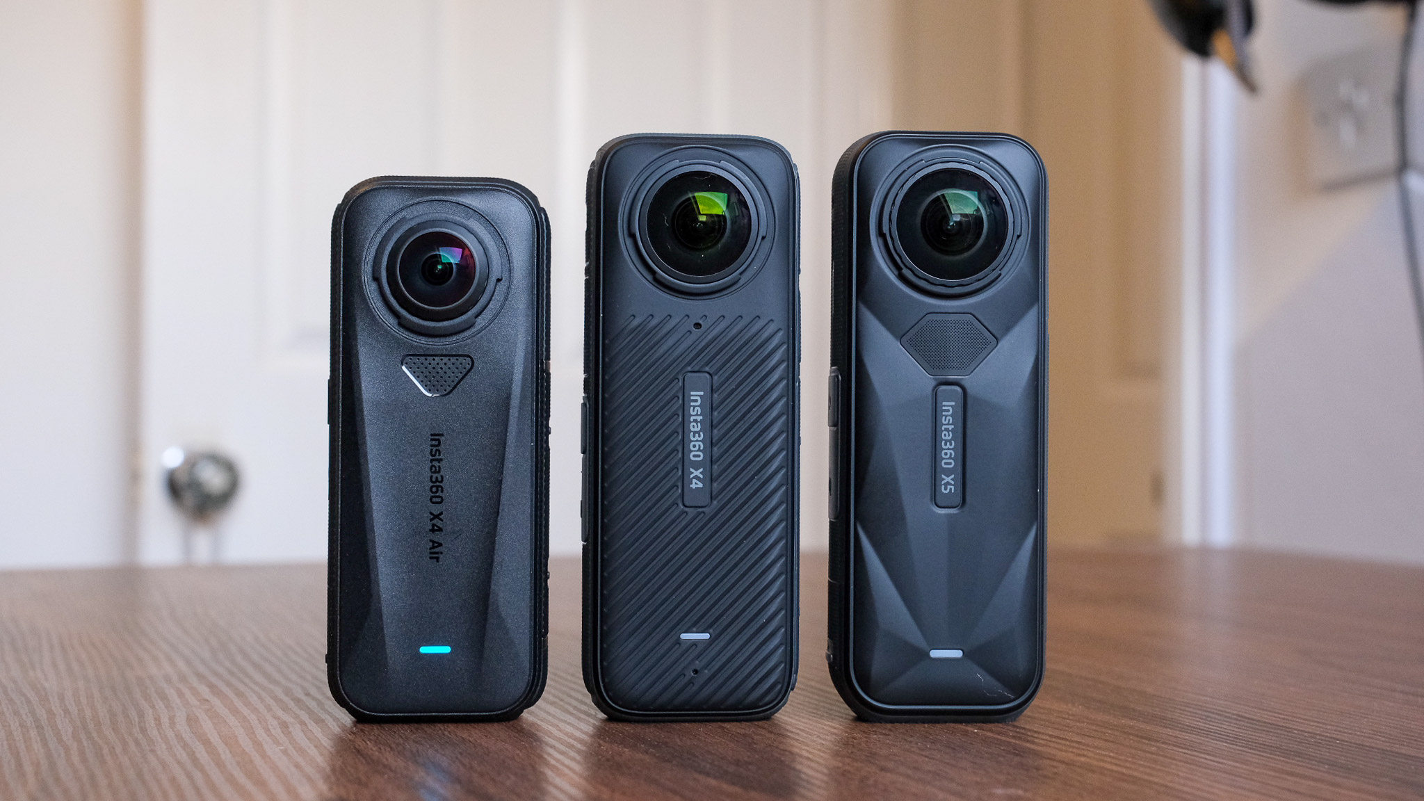 Photo of the Insta360 X4 Air action camera in an office