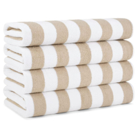 Arkwright California Cabana Stripe Beach Towel - Pack of 4