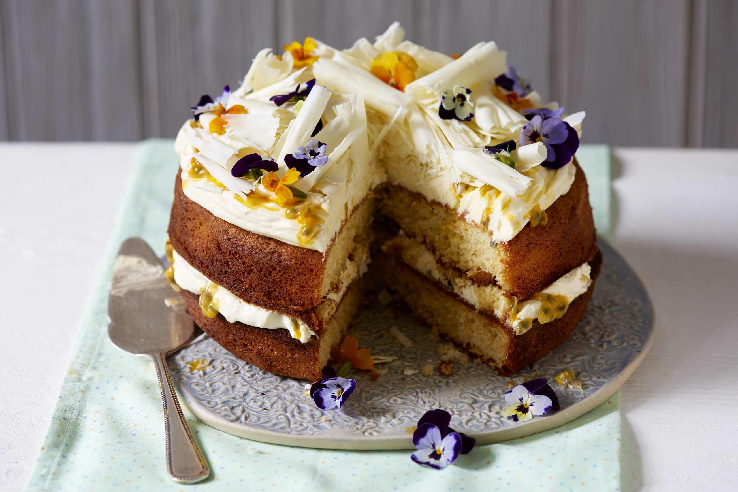 Frosted raspberry and passionfruit layer cake | Australian Women's Weekly  Food