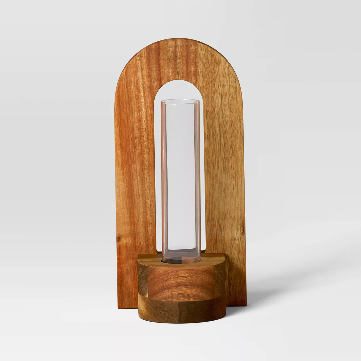 Wooden Arch Propagation Natural Wood 4.17u0026#34;x3.74u0026#34;x9.96u0026#34; - Threshold U0026#8482;