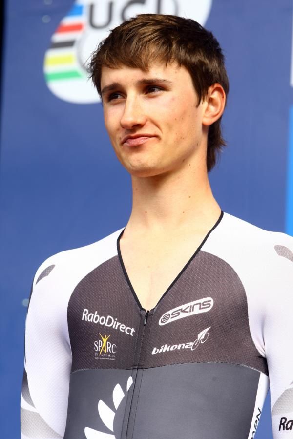 James Oram (New Zealand) on the podium