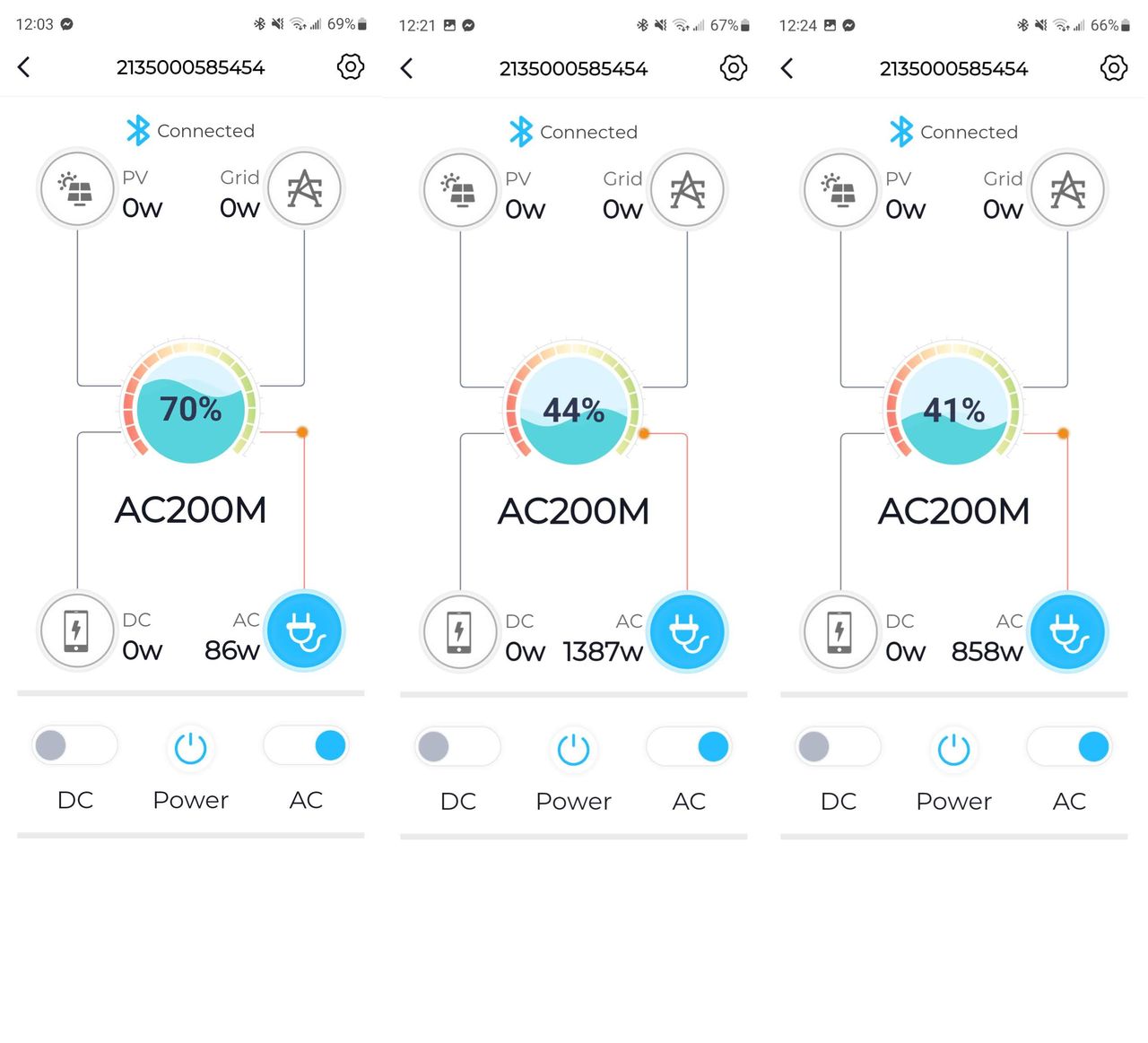 Bluetti AC200Max app