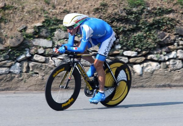Marco Pinotti (Italy) faded in the final lap of the 16.6 kilometre course.