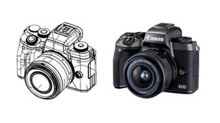 Is this diagram depicting the Canon EOS M5 Mark II? The original M5 is on the right – you be the judge