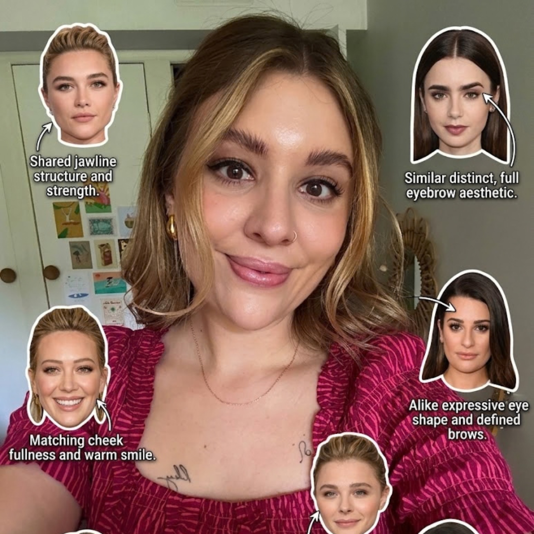 Celebrity twin makeup