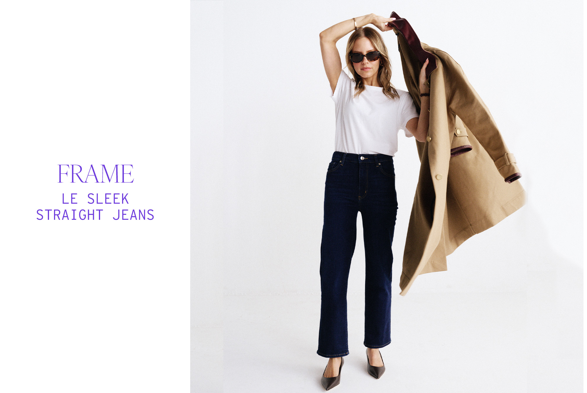 Who What Wear, The Great Try-On, Spring 2026: dark-wash jeans