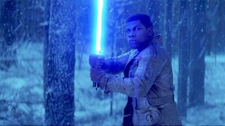 John Boyega as Finn in Star Wars: The Force Awakens