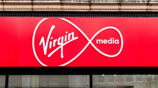 Logo of Virgin Media telecommunications company