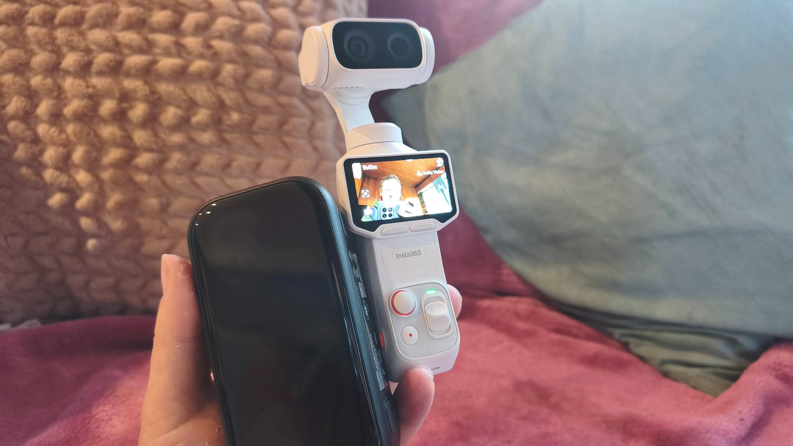 Insta360 Mic with the Insta360 Luna Ultra