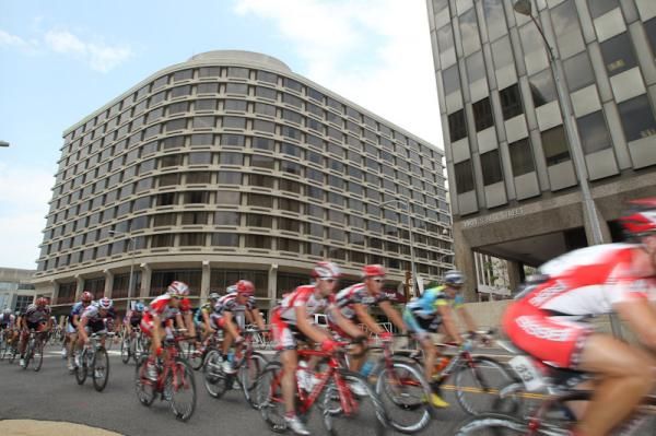 Rolling through downtown Crystal City.