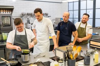 Gareth Bartram, Will Lockwood, Rory Welch, Cal Byerley Great British Menu 2023 chefs