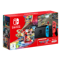 Nintendo Switch Console, Mario Kart 8 Deluxe + three month Switch Online subscription bundle