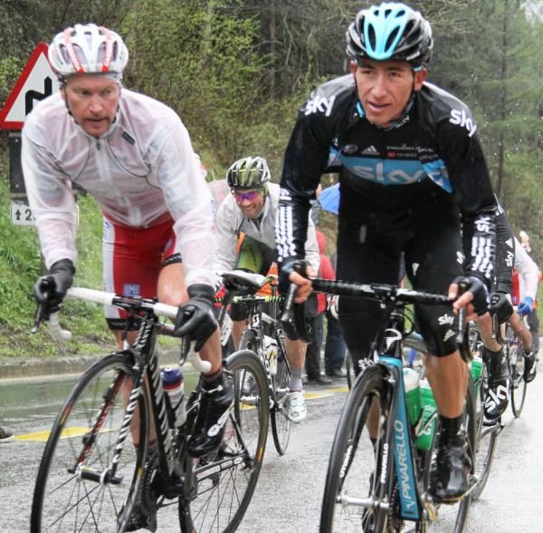 Yury Trofimov (Katusha Team) and Sergio Luis Henao Montoya (Sky Procycling)